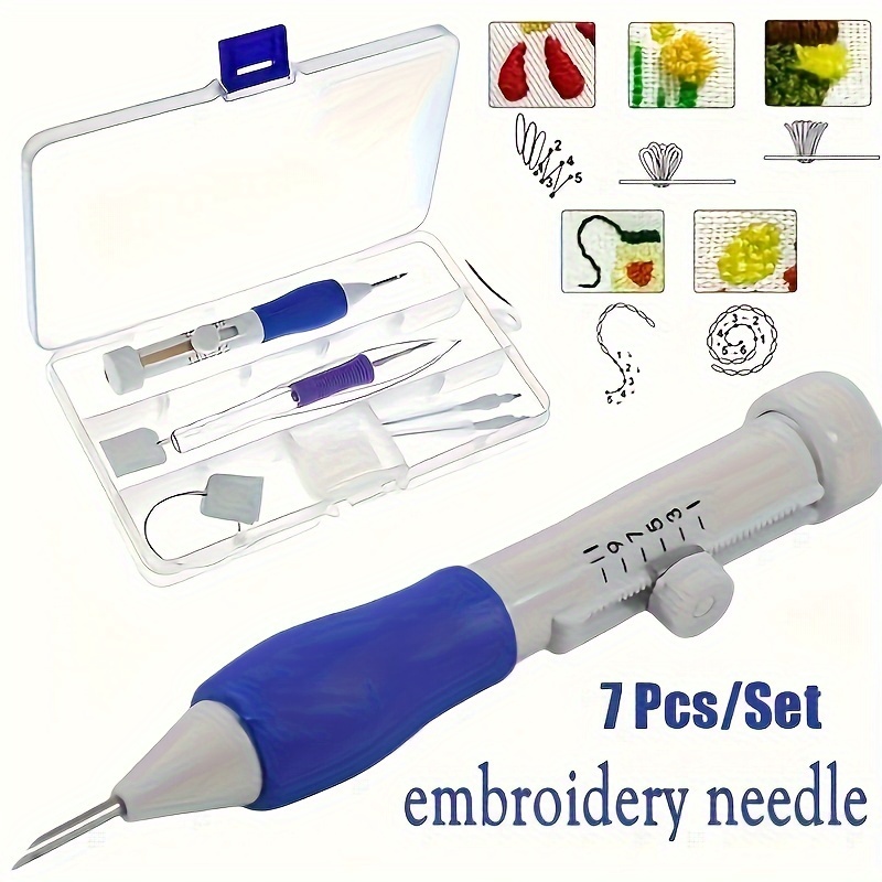 Embroidery In The Piece - 7-Piece Embroidery Punch Needle Sewing Tool