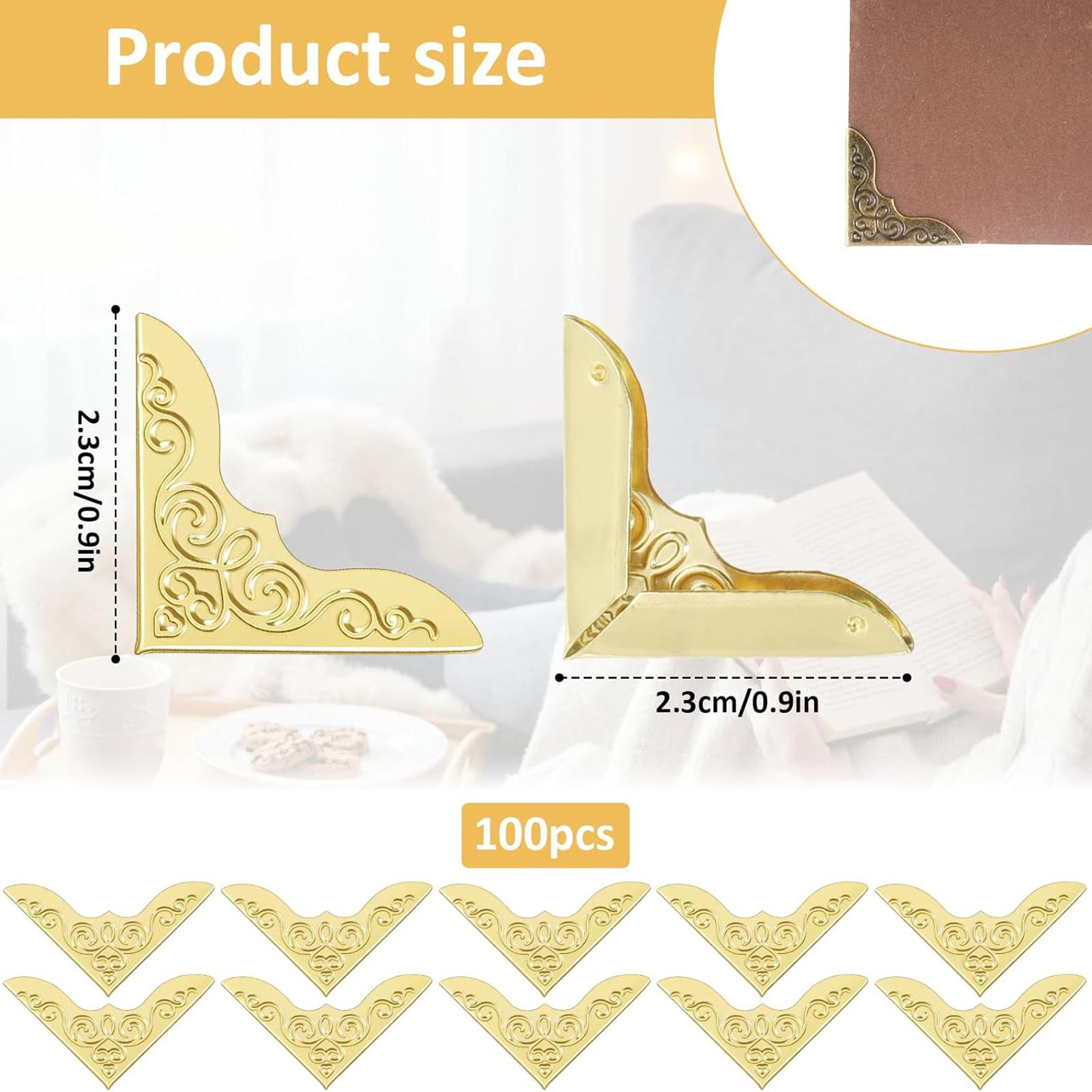 Embroidery Journal Book - Decorative Metal Book Corner Protectors Iron
