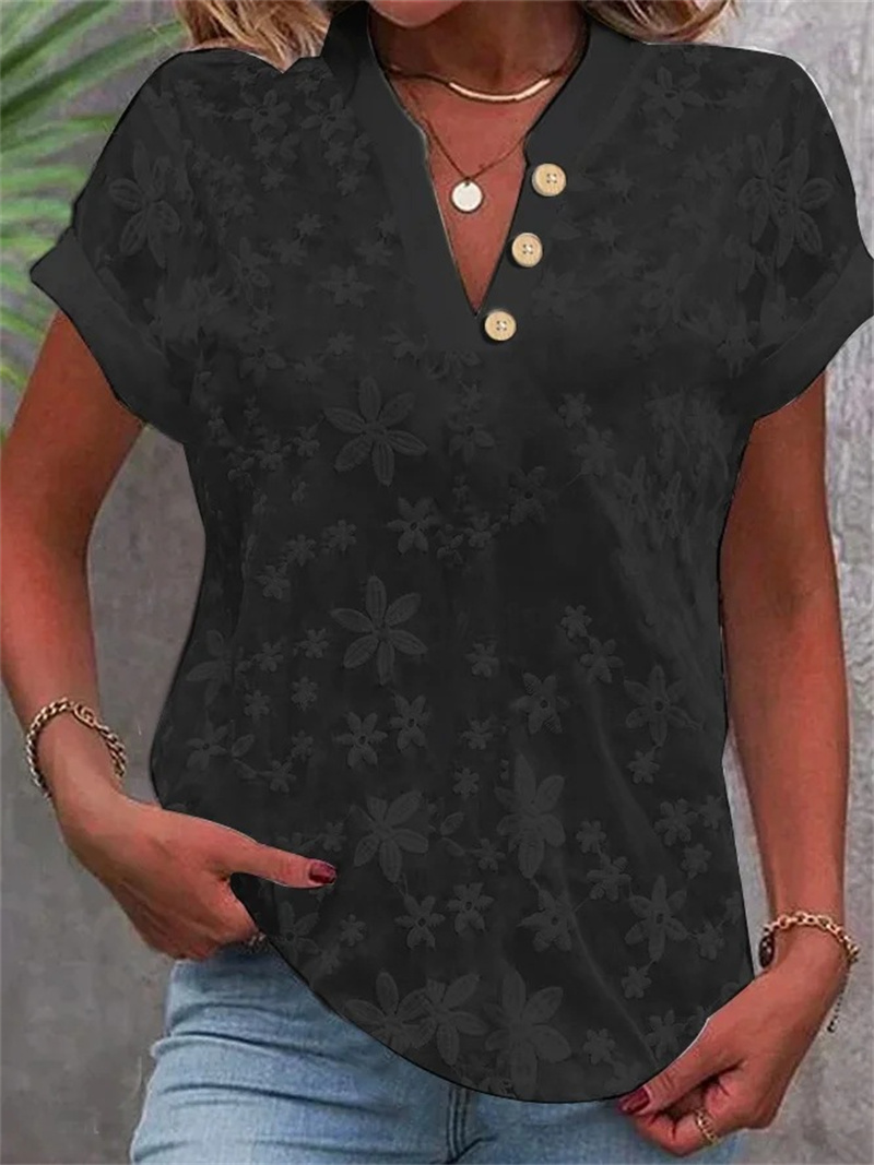 Summer Women White Floral Embr - Embroidery Blouse recension och pris
