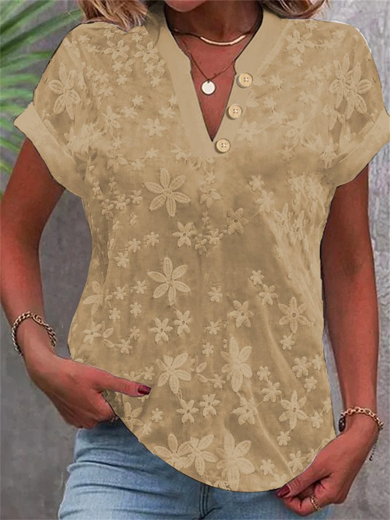 Summer Women White Floral Embr - Embroidery Blouse recension och pris