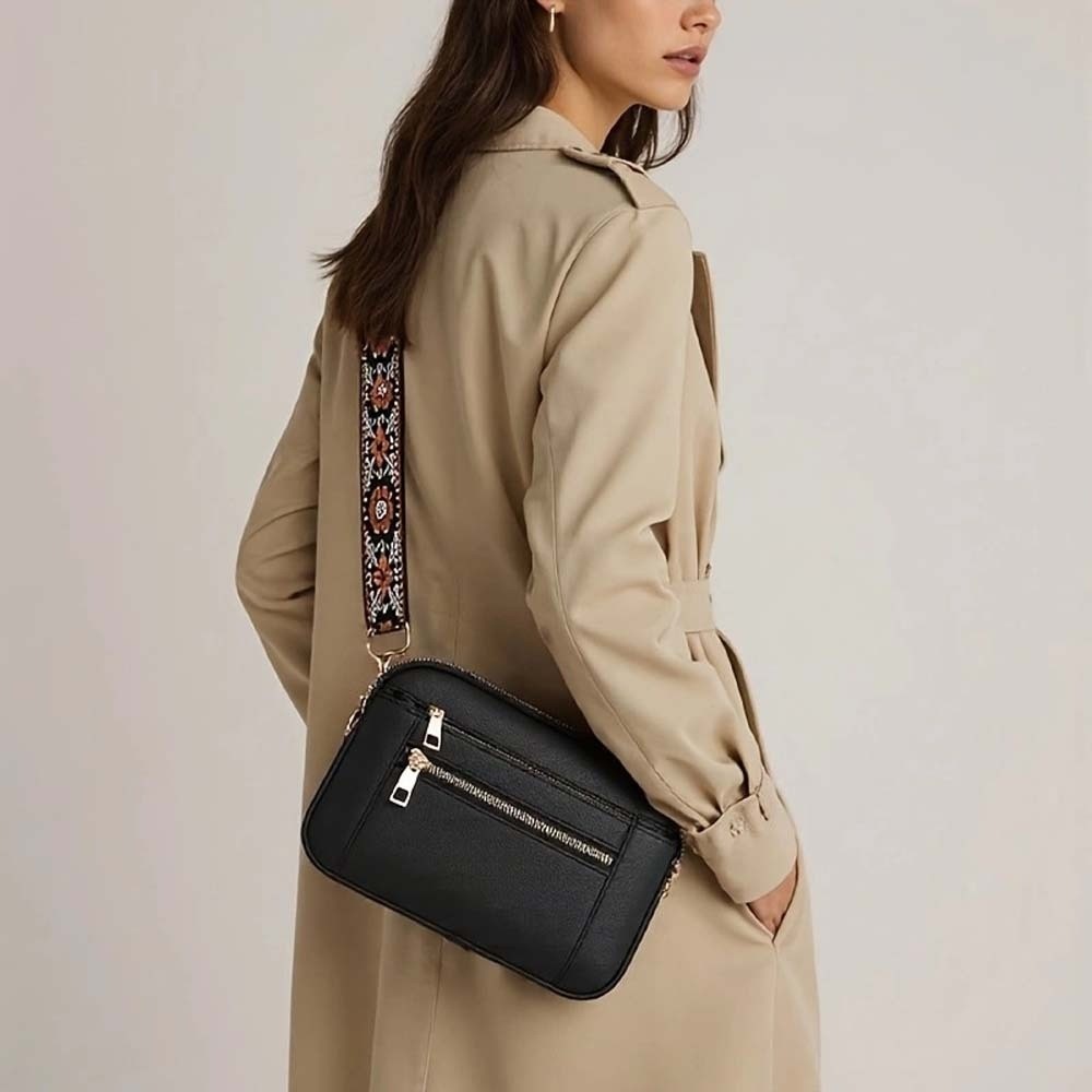 Vegan PU Leather Color Block H - Embroidery On Leather recension och pris