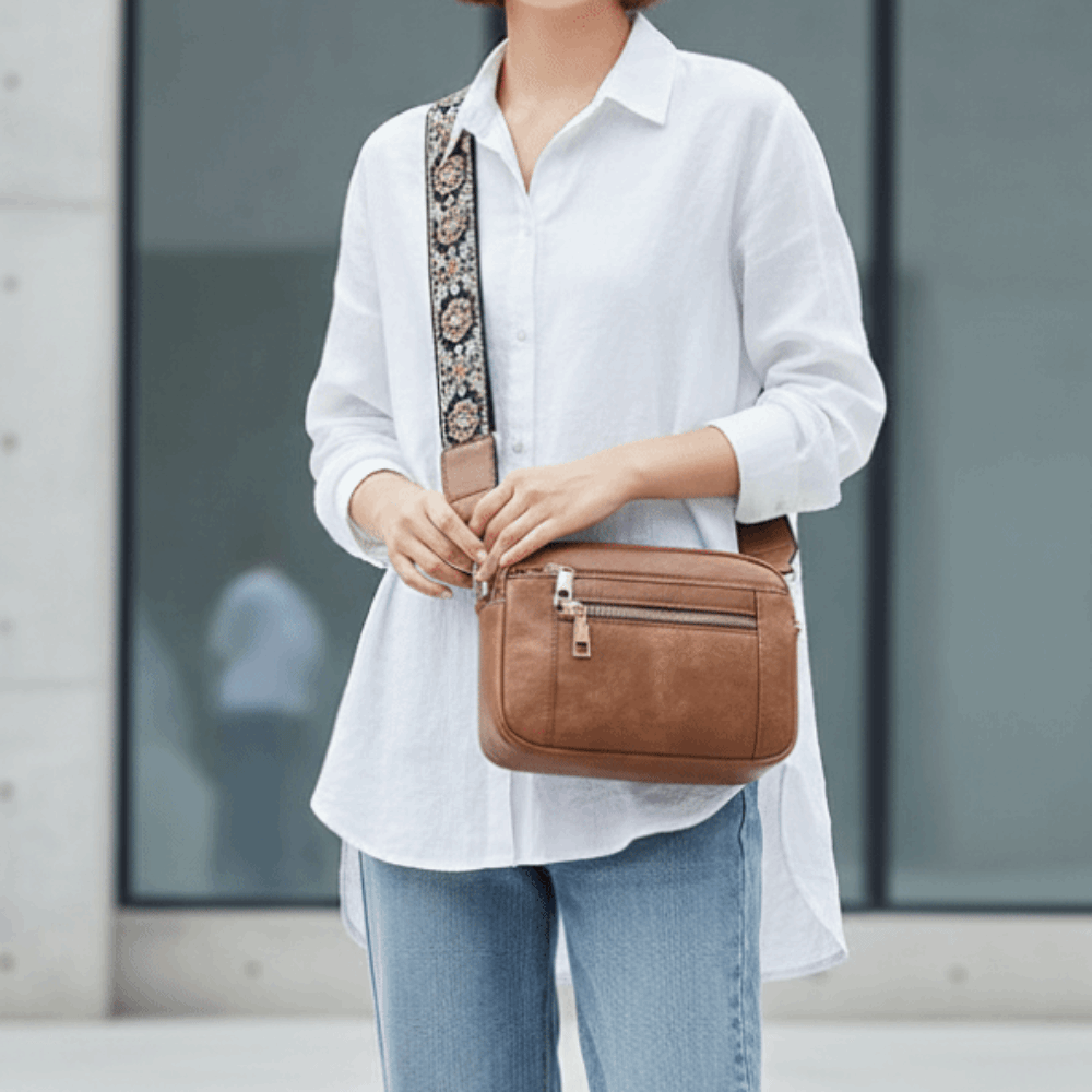 Vegan PU Leather Color Block H - Embroidery On Leather recension och pris