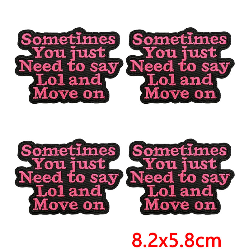 10Pcs Funny Sarcastic Quote Em - Embroidery Quote recension och pris
