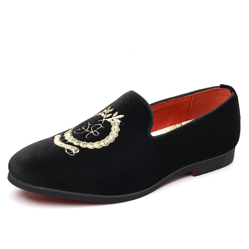 Luxury Designer Loafers Suede  - Embroidery On Leather recension och pris
