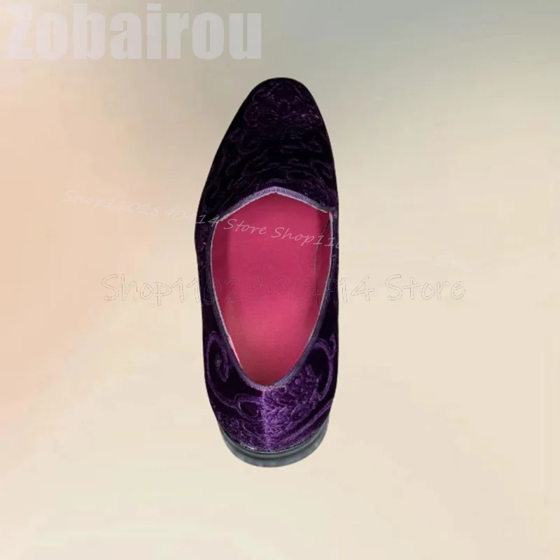 Purple Embroidery Design Suede - Embroidery On Leather recension och pris