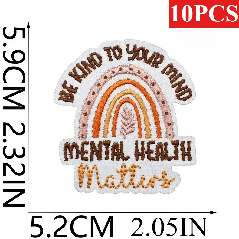 English Patch Stickers 10PCS B - Embroidery Quote recension och pris
