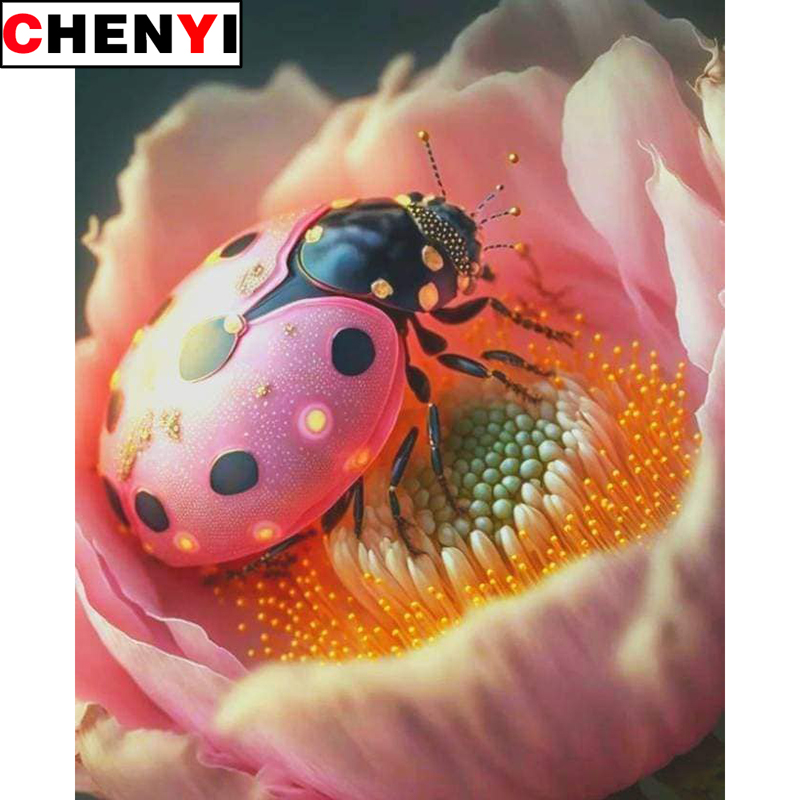 5D Diamond Painting Full Drill - Embroidery Lady Bug recension och pris