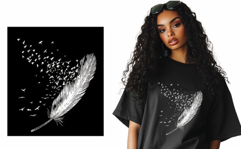 Colorful Feather Bohemian Iron - Embroidery Patch recension och pris