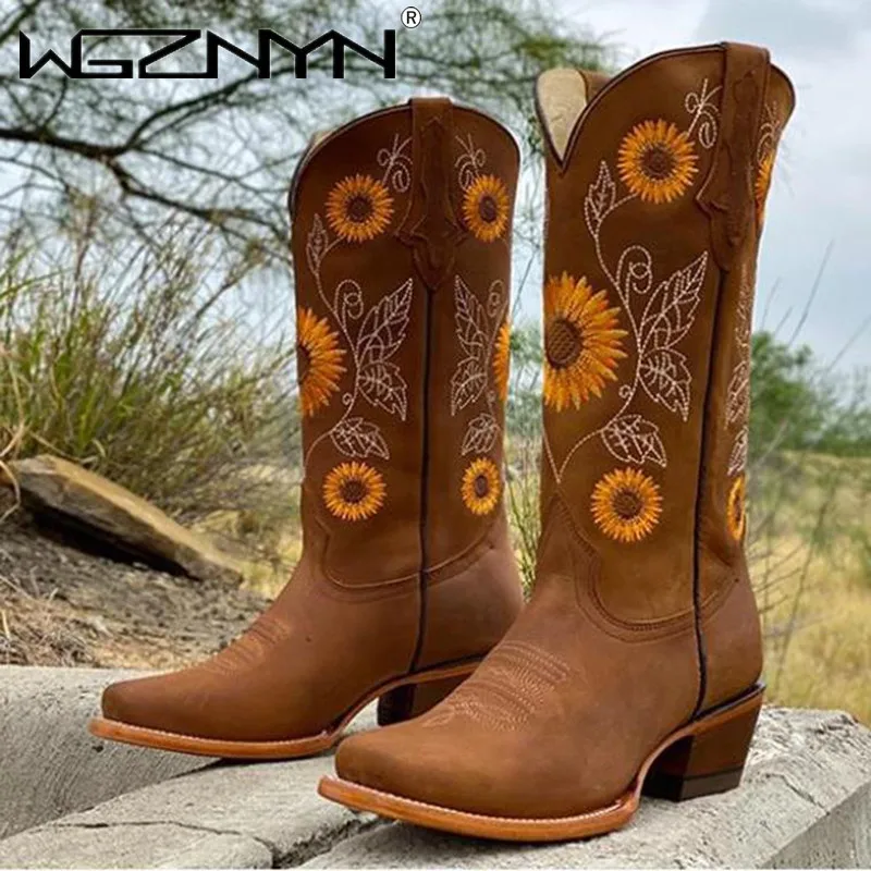 Designer Women Coffee Brown Em - Embroidery On Leather recension och pris