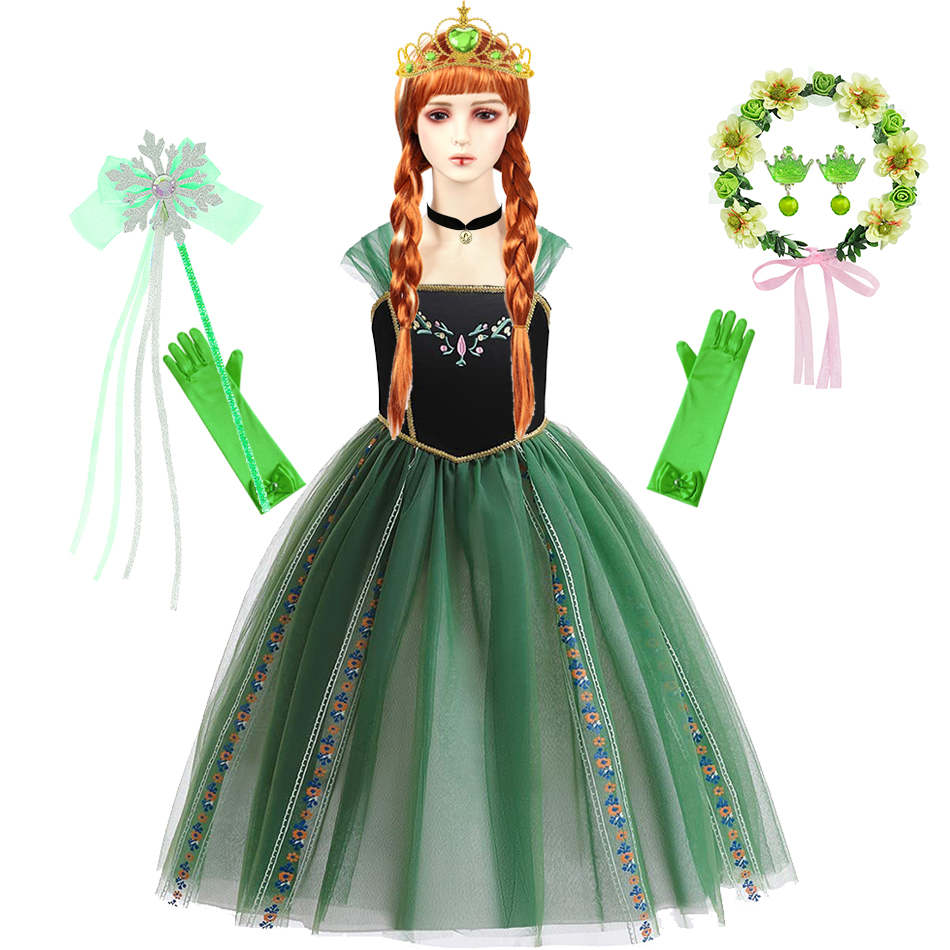 Dress For Anna Cosplay Princes - Embroidery Jersey recension och pris
