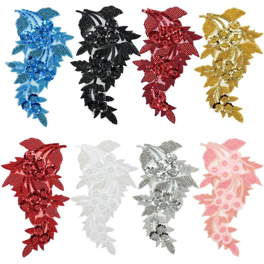 Fashion 3D Sequin Flower Patch - Embroidery Patch recension och pris