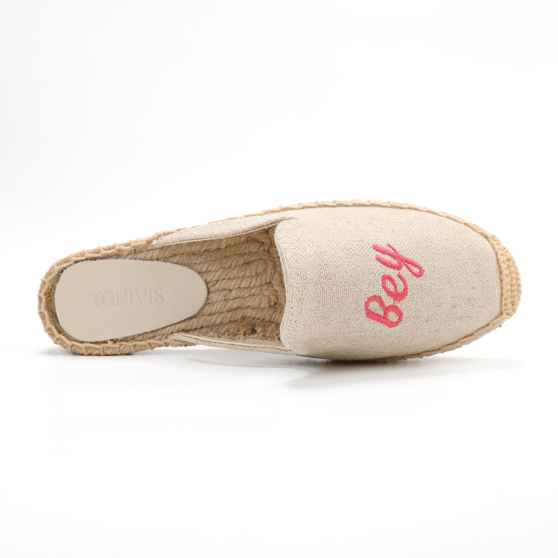 Women Floral Embroidered Espad - Embroidery On Leather recension och pris