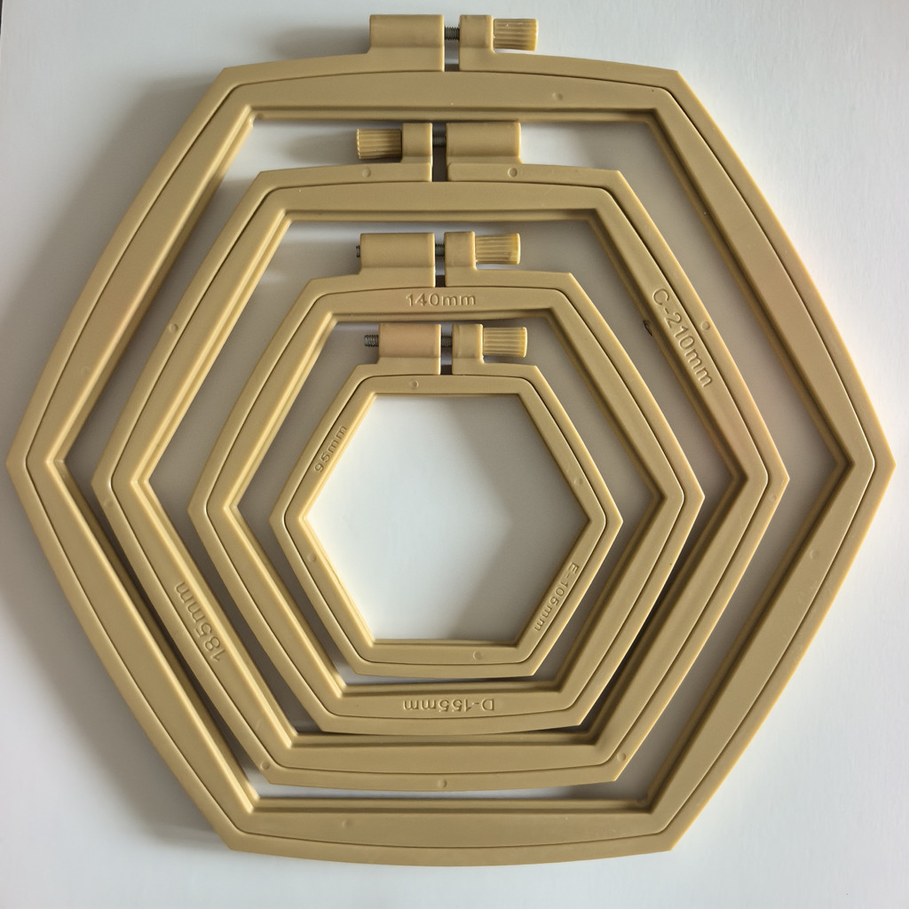 Hexagon Embroidery Hoops, Colo - Embroidery Ring Sizes recension och pris