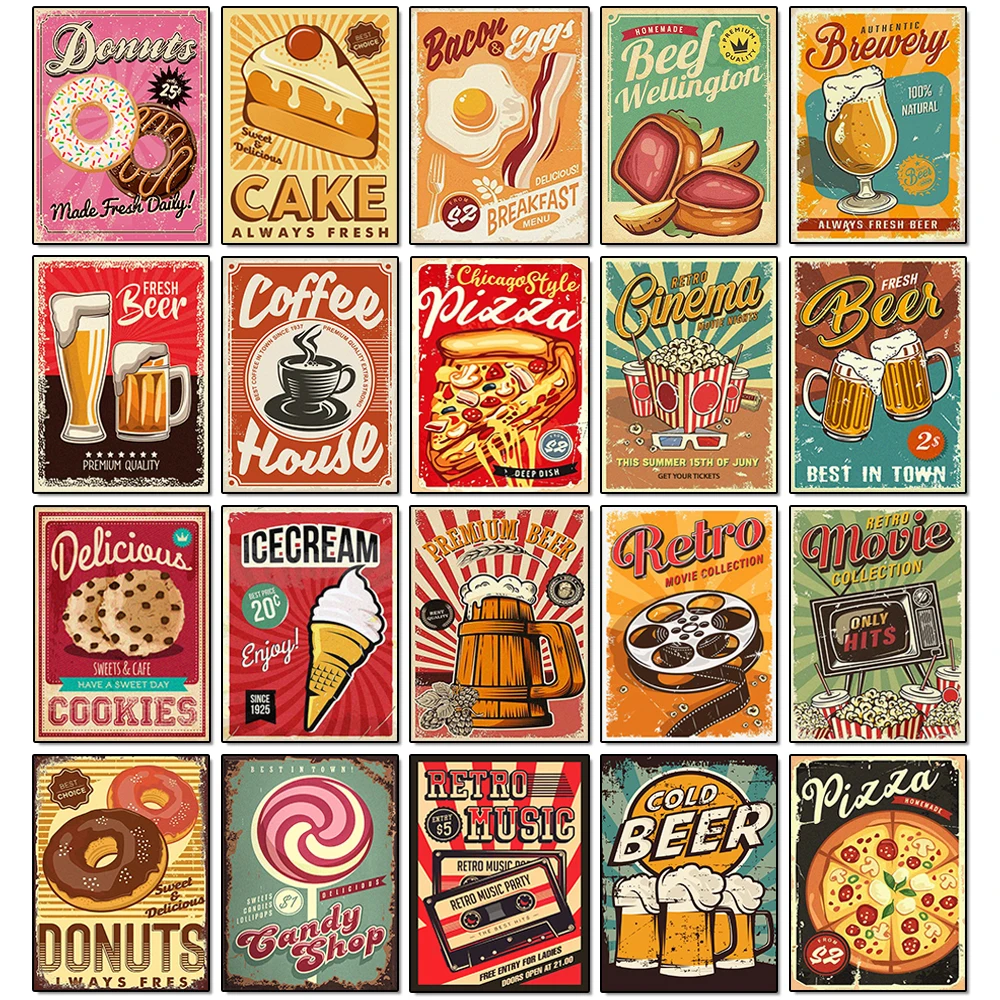 5D Diamond Painting Food Poste - Embroidery Kitchen recension och pris