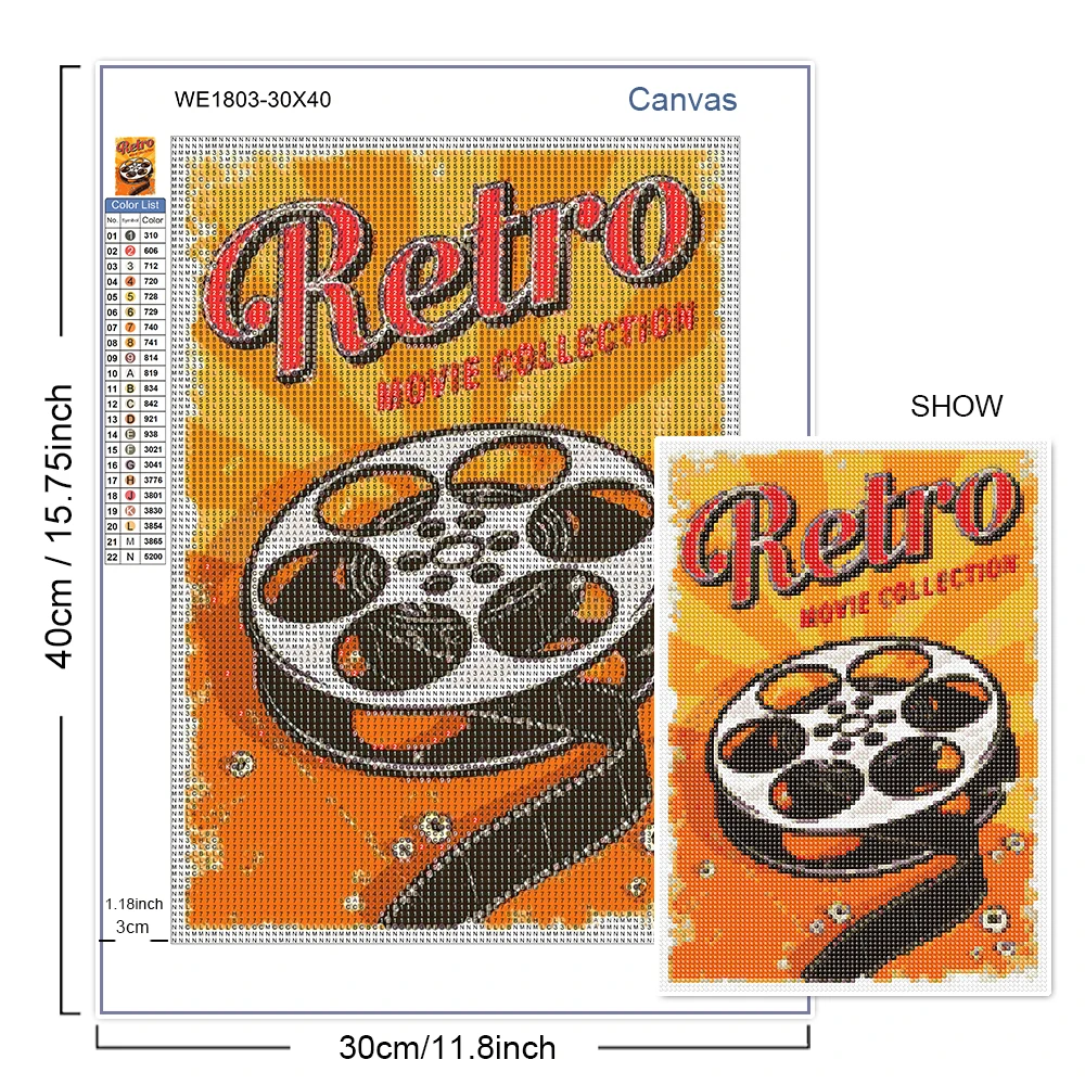 5D Diamond Painting Food Poste - Embroidery Kitchen recension och pris