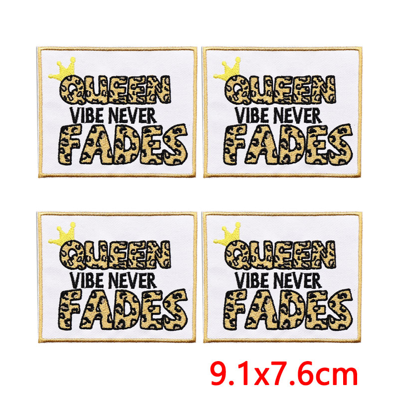 5PCS/Lots Positive Energy Text - Embroidery Quote recension och pris