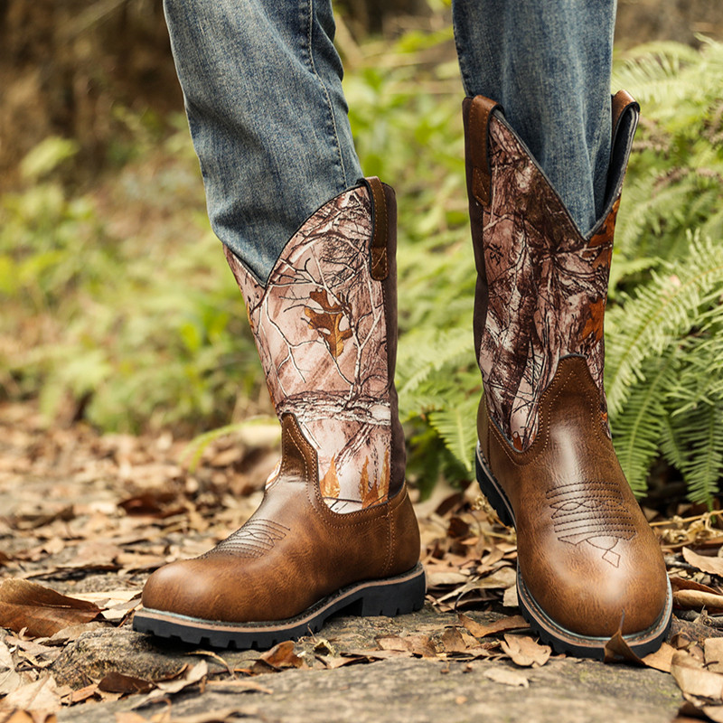 Men's Boots Classic Handmade E - Embroidery On Leather recension och pris