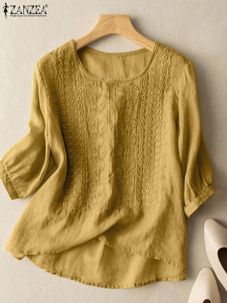 ZANZEA Elegant Women Embroider - Embroidery Blouse recension och pris