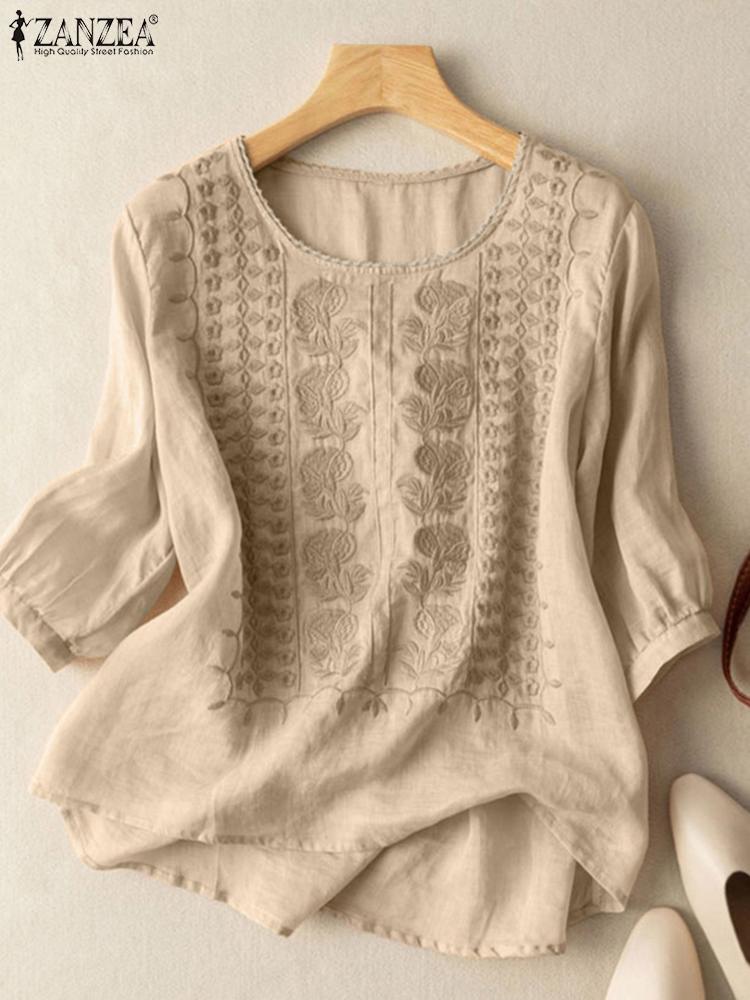 ZANZEA Elegant Women Embroider - Embroidery Blouse recension och pris