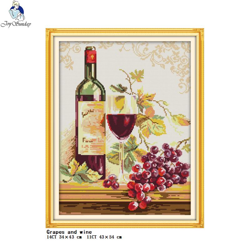 Wine and Bottle Collection Pri - Embroidery Kitchen recension och pris
