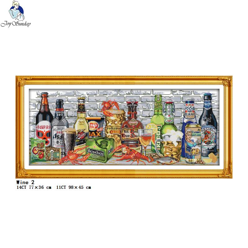 Wine and Bottle Collection Pri - Embroidery Kitchen recension och pris