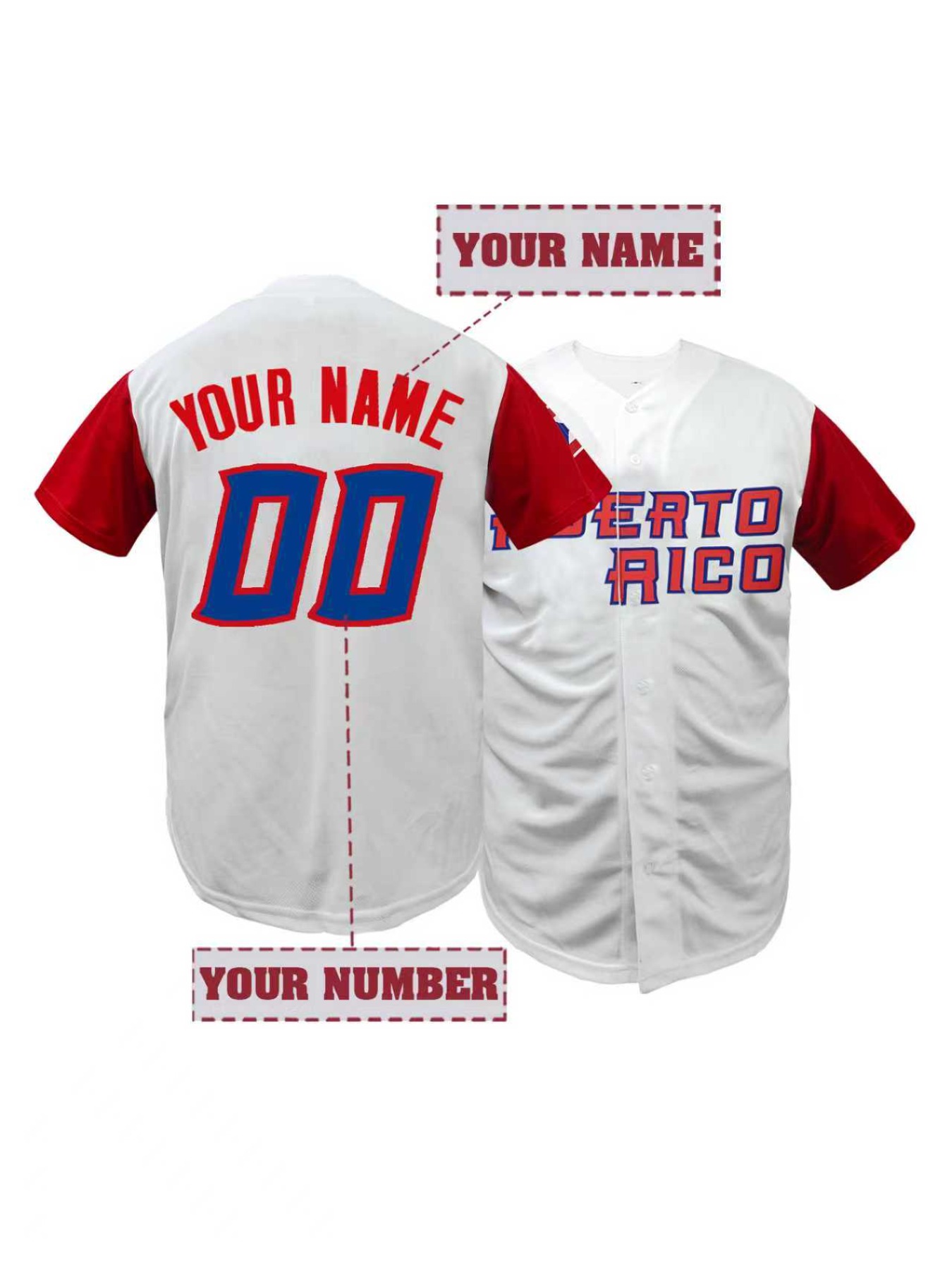 Men's Personalized Name And Nu - Embroidery Jersey recension och pris