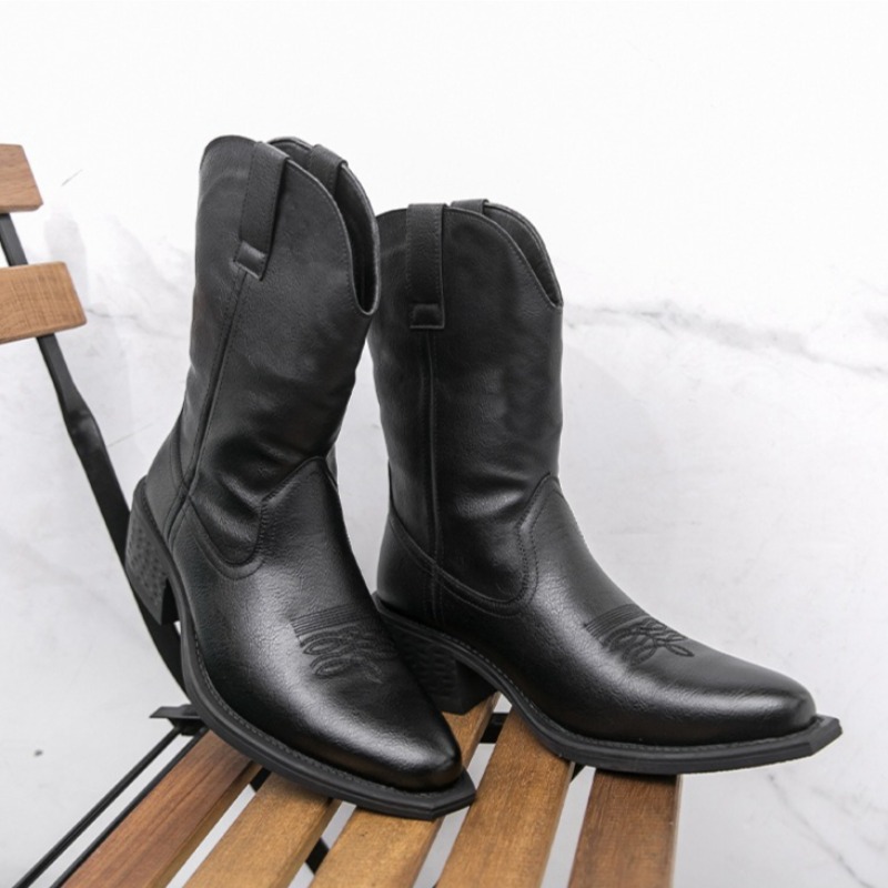 Men Boots Classic Embroidery W - Embroidery On Leather recension och pris