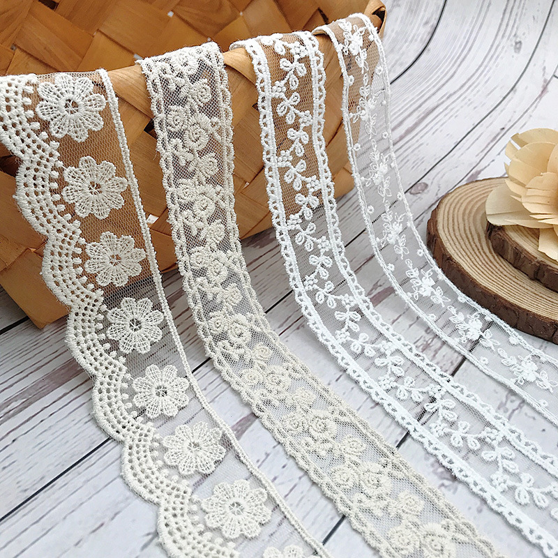 3Yards/Lot Embroidery White Be - Embroidery Jersey recension och pris