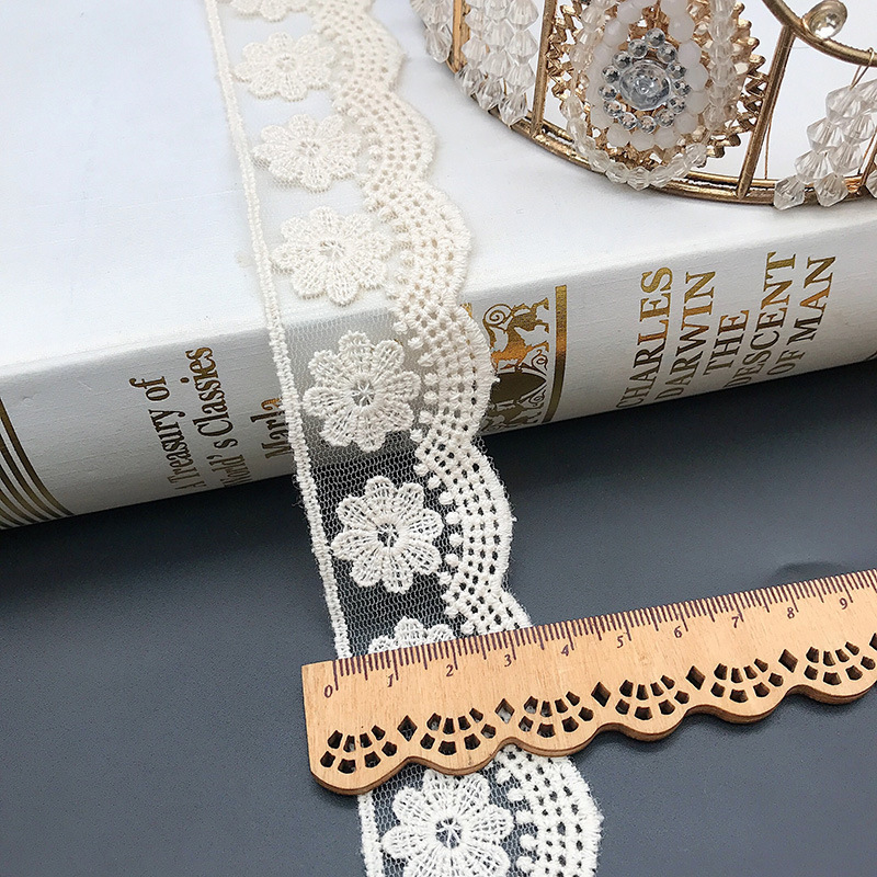 3Yards/Lot Embroidery White Be - Embroidery Jersey recension och pris