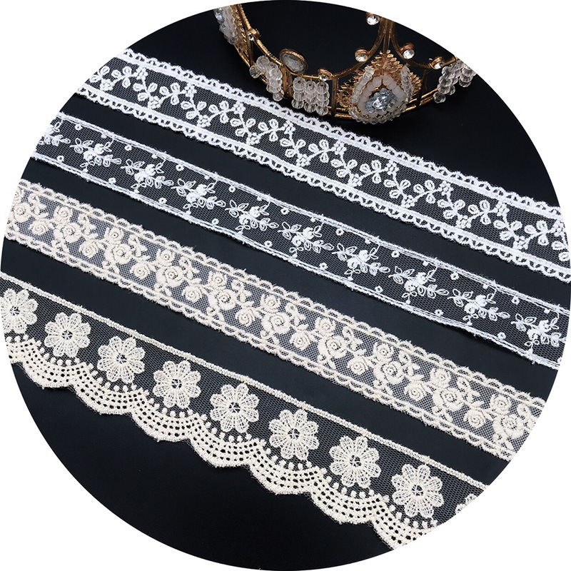 3Yards/Lot Embroidery White Be - Embroidery Jersey recension och pris