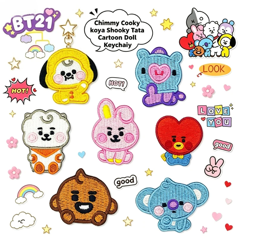 LINE FRIENDS BT21 All Characte - Embroidery Patch recension och pris